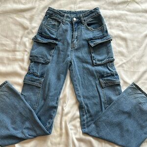 SHEIN cargo jeans size xxs